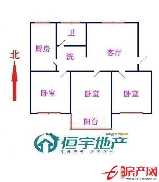 【魯東小區(qū)】，三居室精裝修，享受城市中的溫馨經(jīng)典戶型