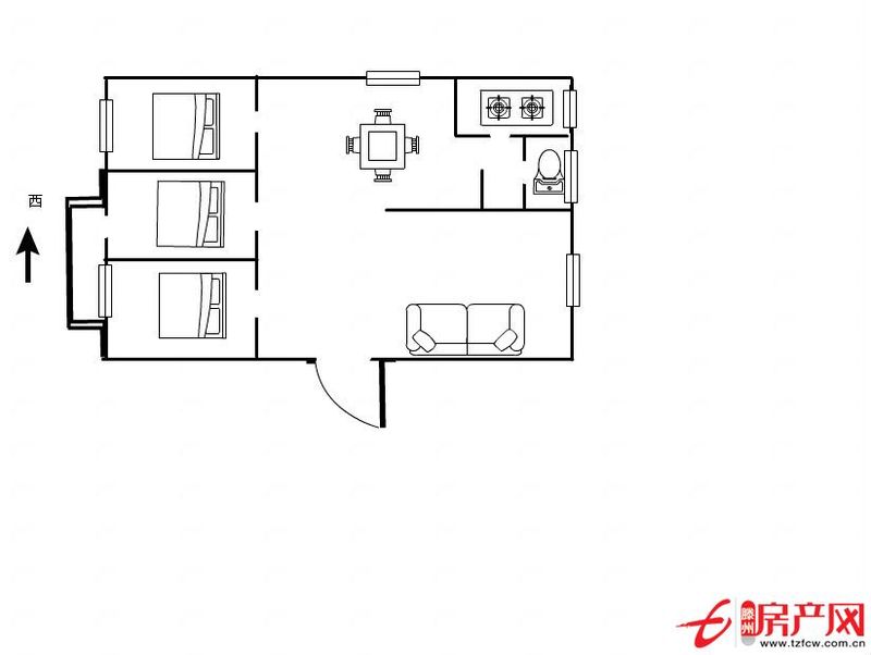 麗都水岸大戶型學(xué)區(qū)房三室二廳
