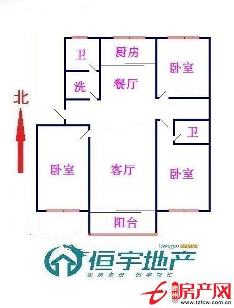 市政府華騰小區(qū)三居室精裝修帶車位