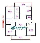 遠(yuǎn)航三室兩廳一衛(wèi)，兩室向陽，客廳向陽，南北通透