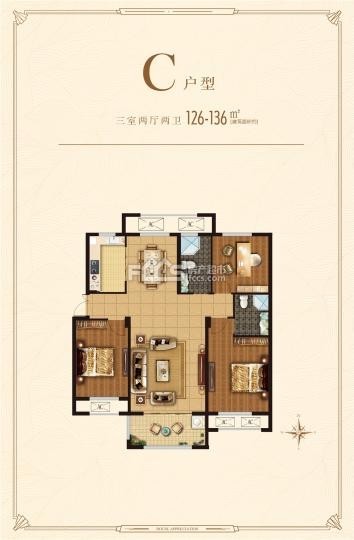 東城名景，3室2廳，黃 金樓層，走售樓處，毛坯