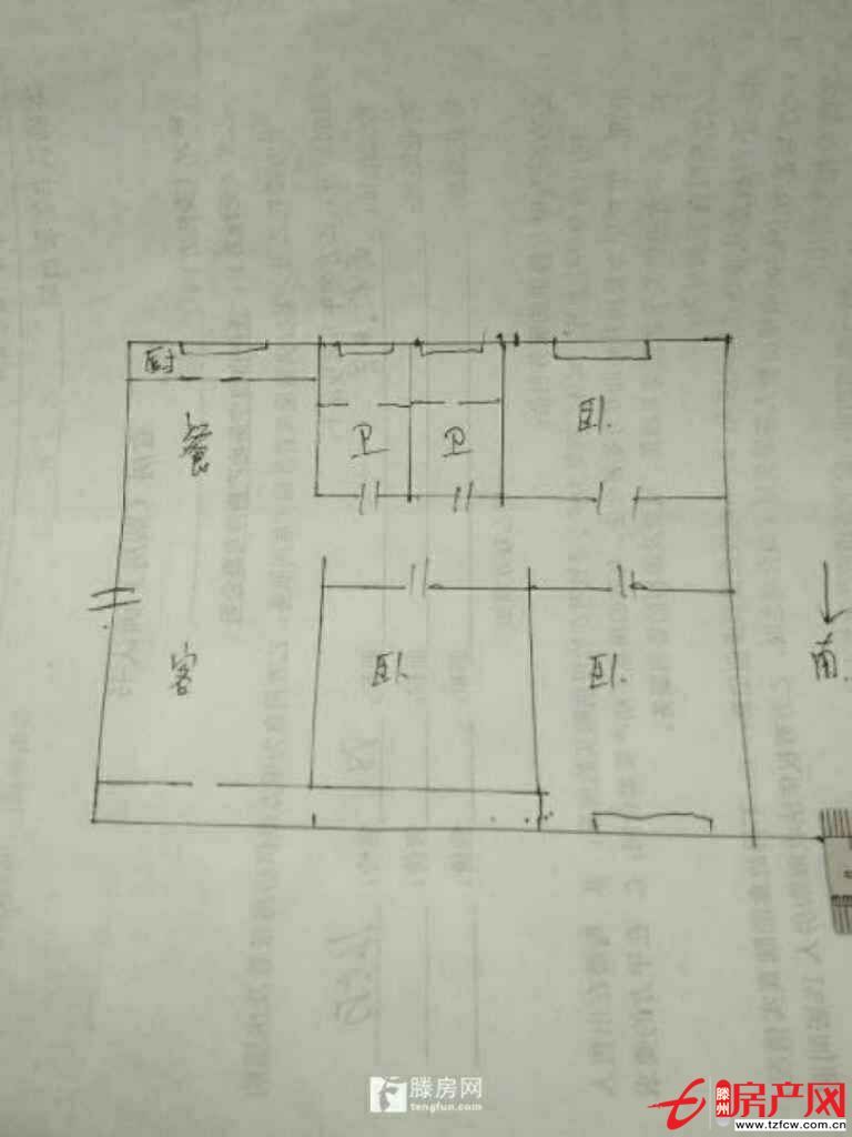 滕北學區房，金葉花園，好戶型好樓層，三室兩廳兩衛，送車庫
