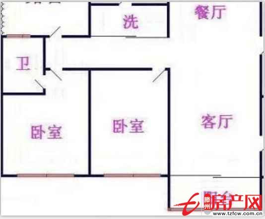 龍泉街道，荊東花園，兩室兩廳，送露臺，可貸款